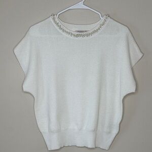 Nanette Lepore White Contemporary Blouse Size S